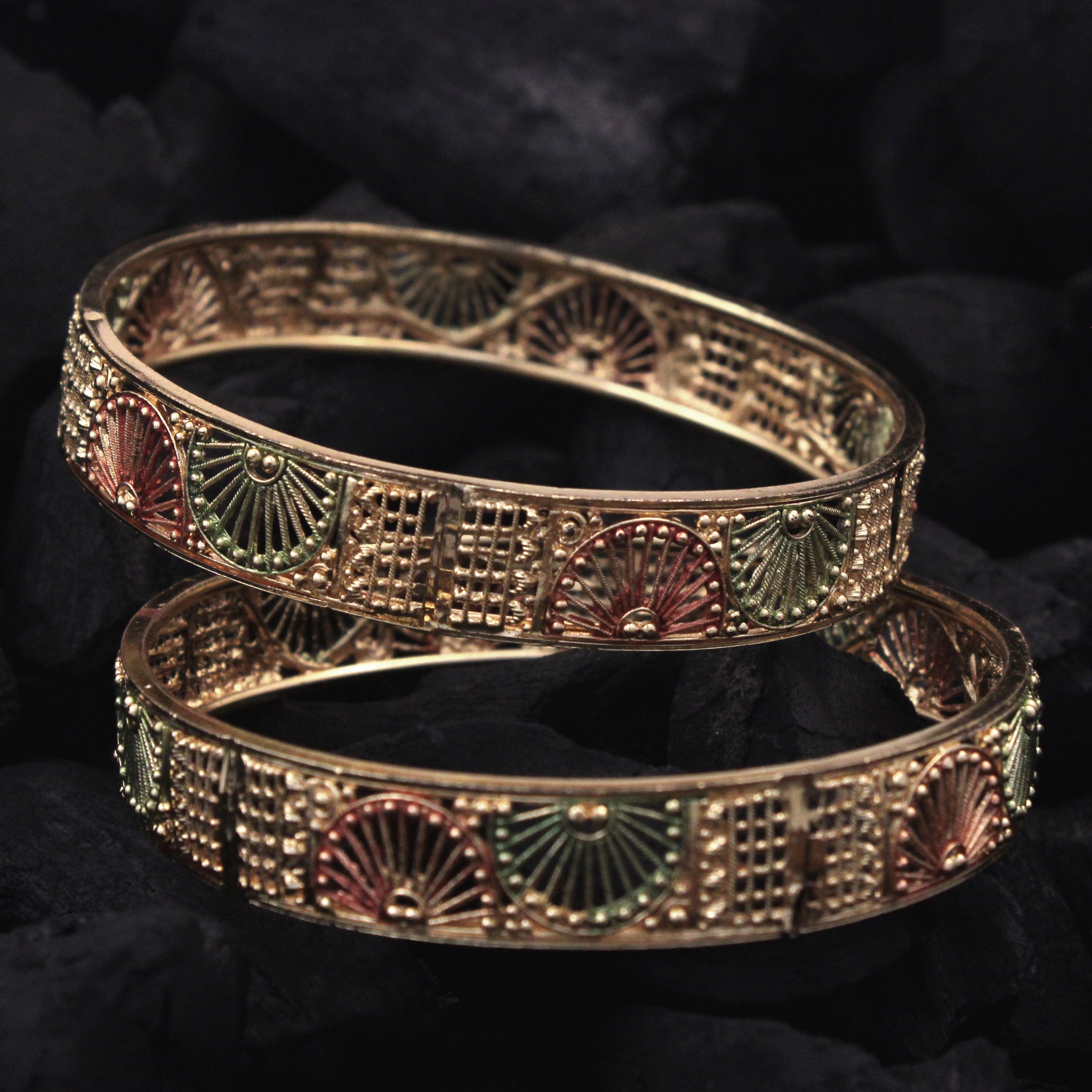 Gold Forming Bangles for Women