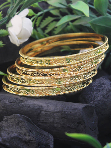 Gold Forming Bangles for Women