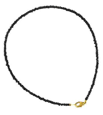 Karatcart Aanvi Black Trendy Crystal Anklet