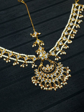 Traditional Gold Plated Kundan Mathapatti