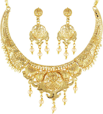 Gold Forming Necklace Set