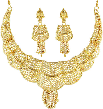 Gold Forming Necklace Set