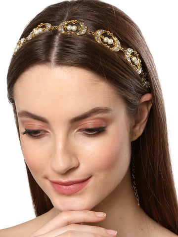 Kundan Studded Handcrafted Hairband