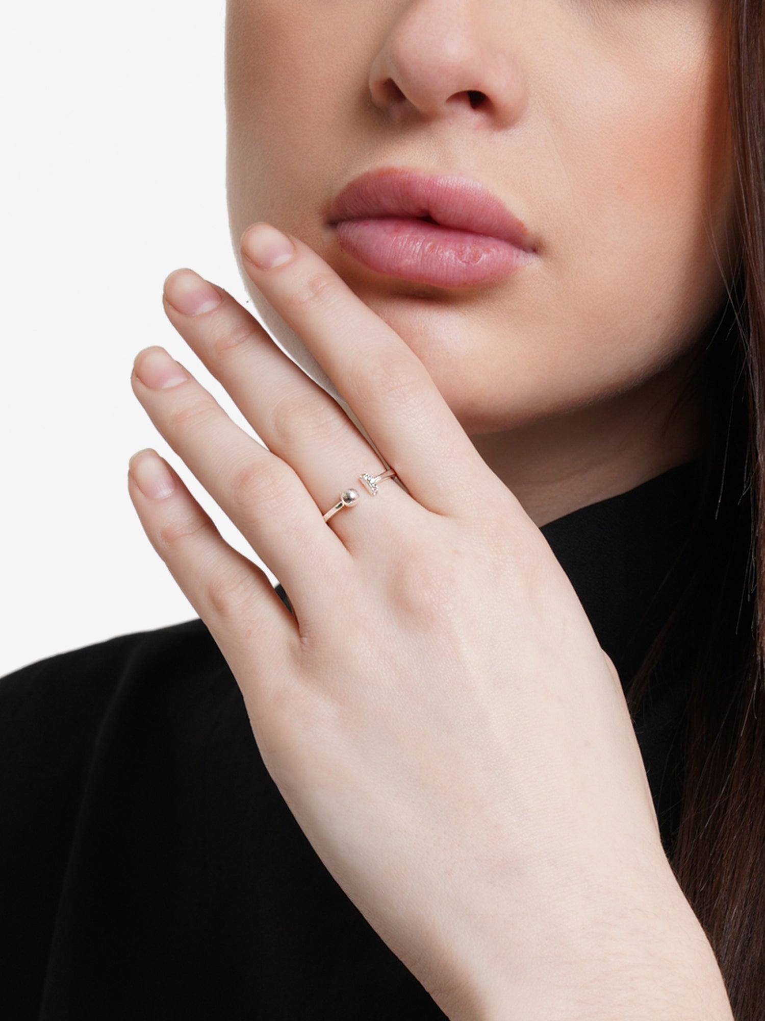 cesoi リング★2Finger Crystal Ring Silver★ Ring | C'esoi