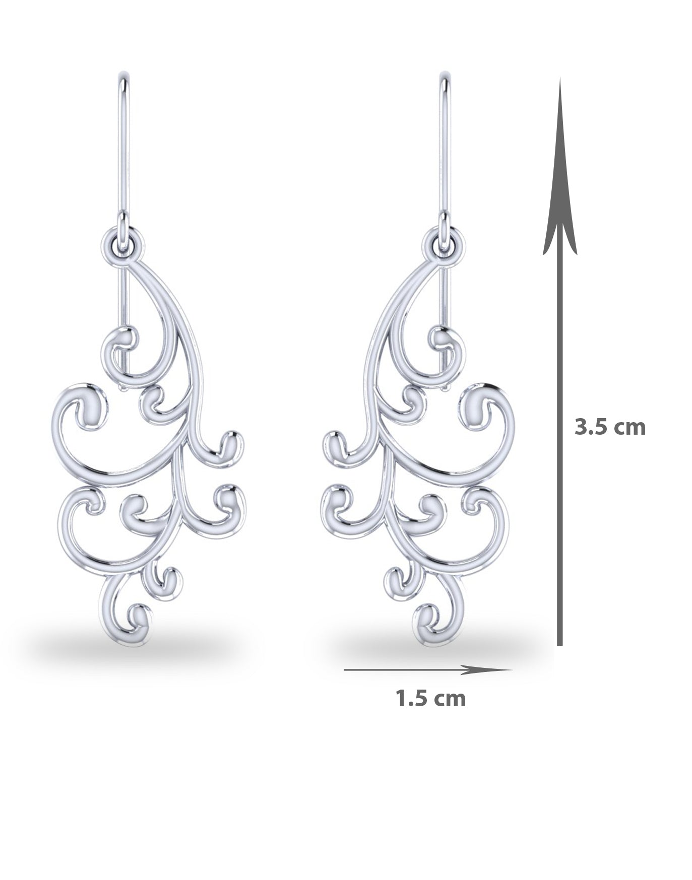 KUNUZ 925 Sterling Silver Dangler Earrings - view 6
