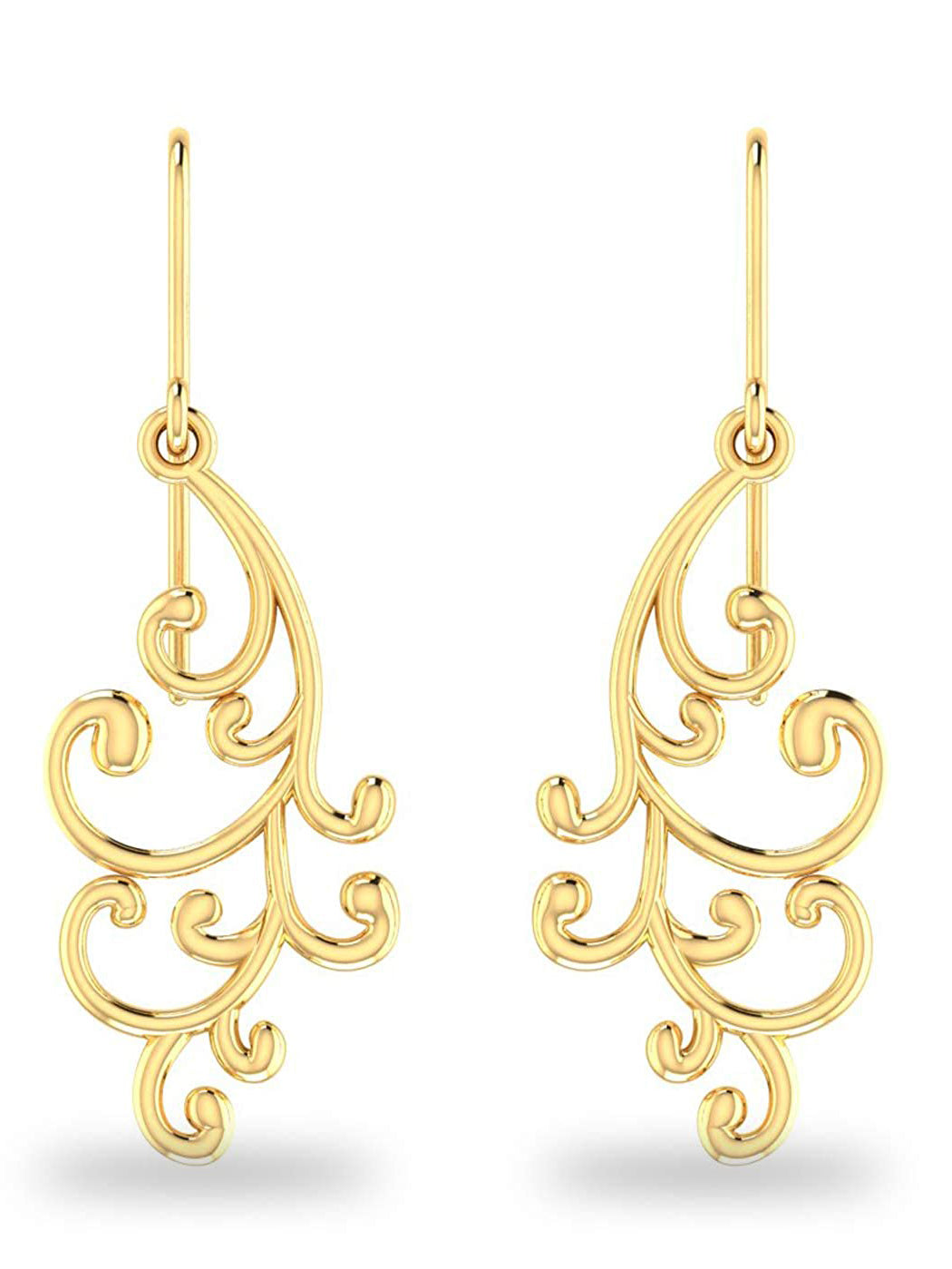 KUNUZ Gold Plated 925 Sterling Silver Dangler Earrings - view 5