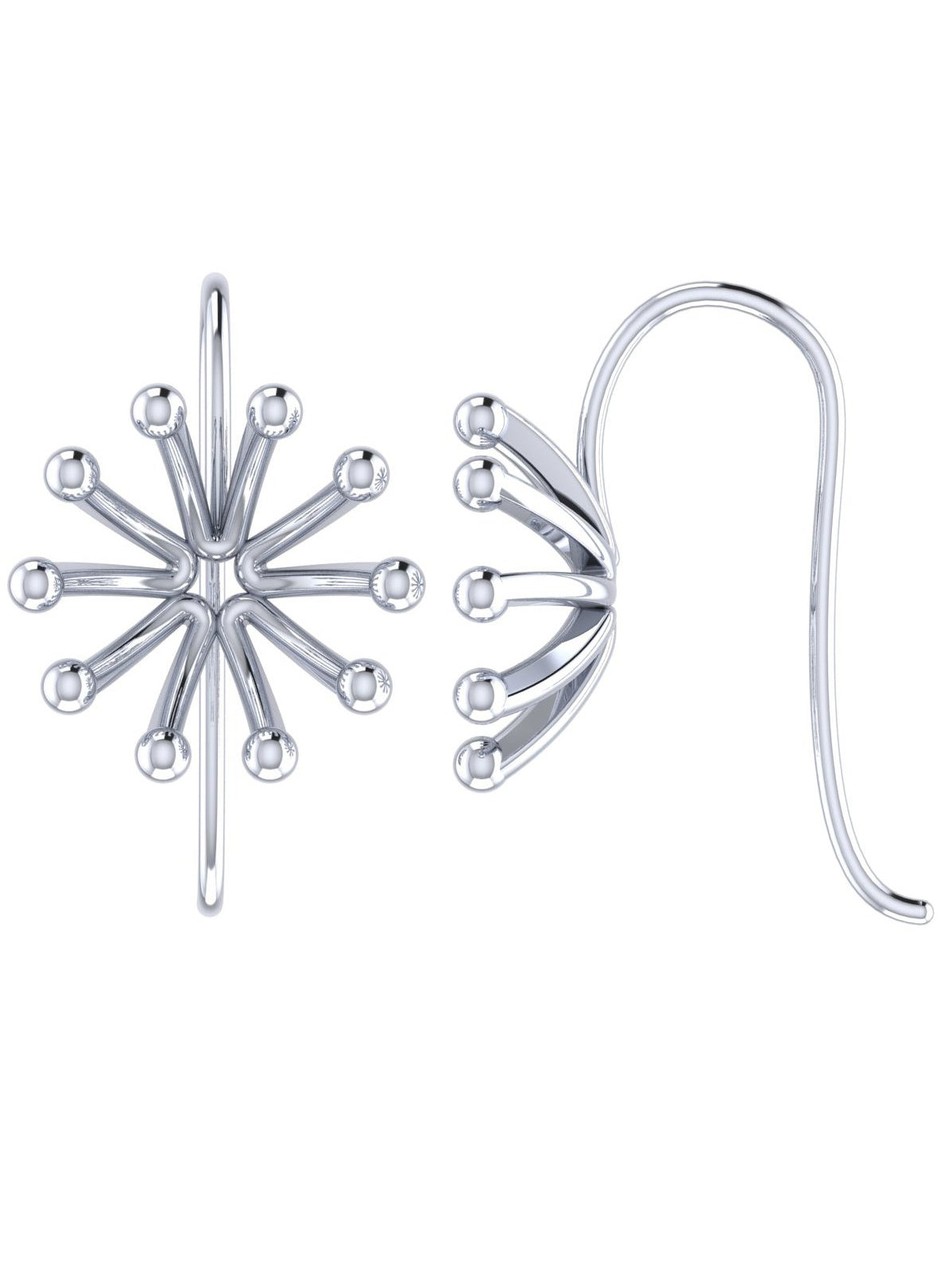 KUNUZ 925 Sterling Silver Stud Earrings - view 6