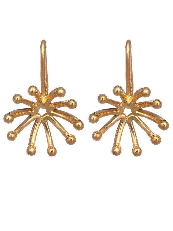 KUNUZ Gold Plated 925 Sterling Silver Stud Earrings