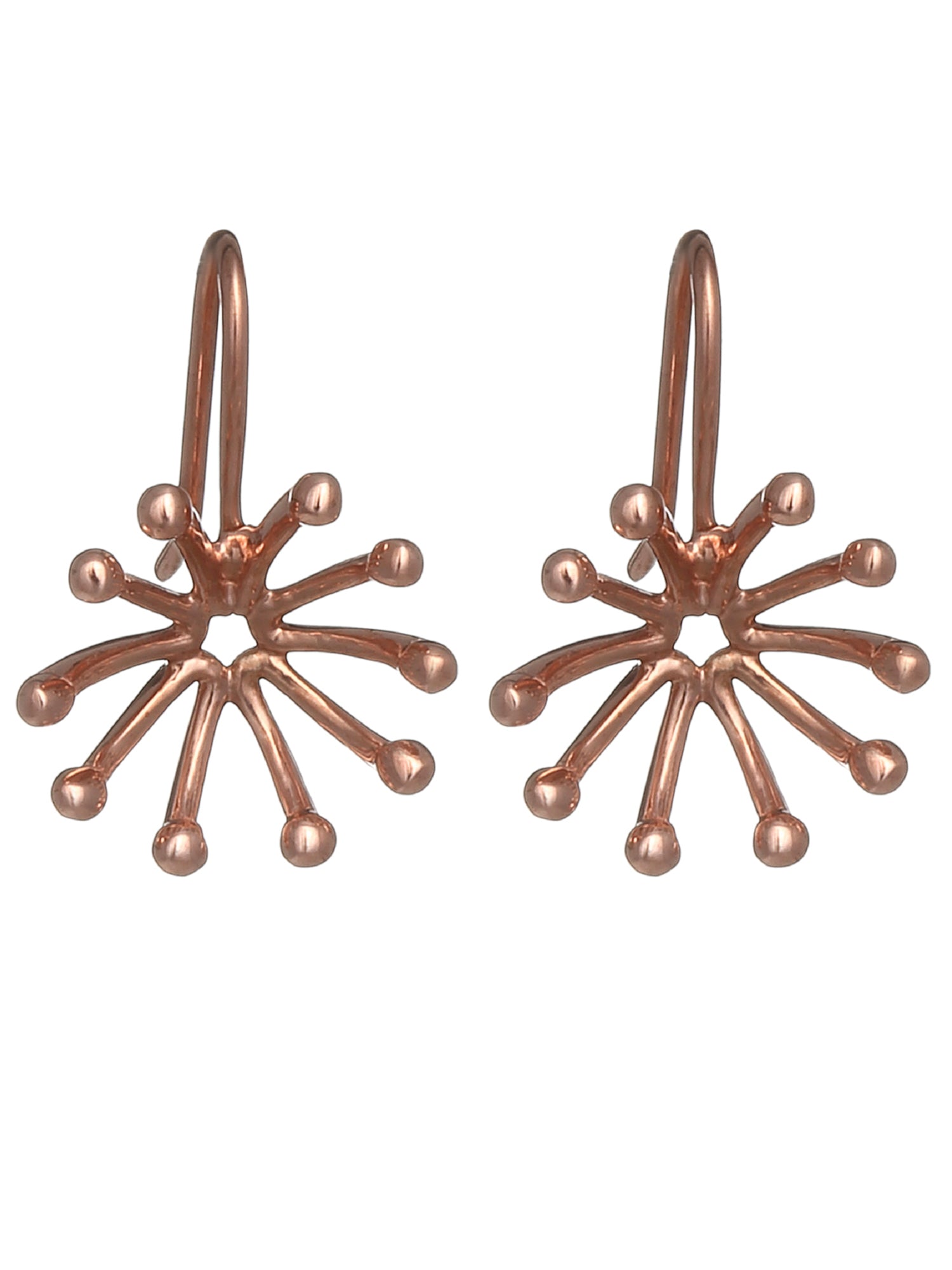 KUNUZ Rose Gold Plated 925 Sterling Silver Stud Earrings - view 3