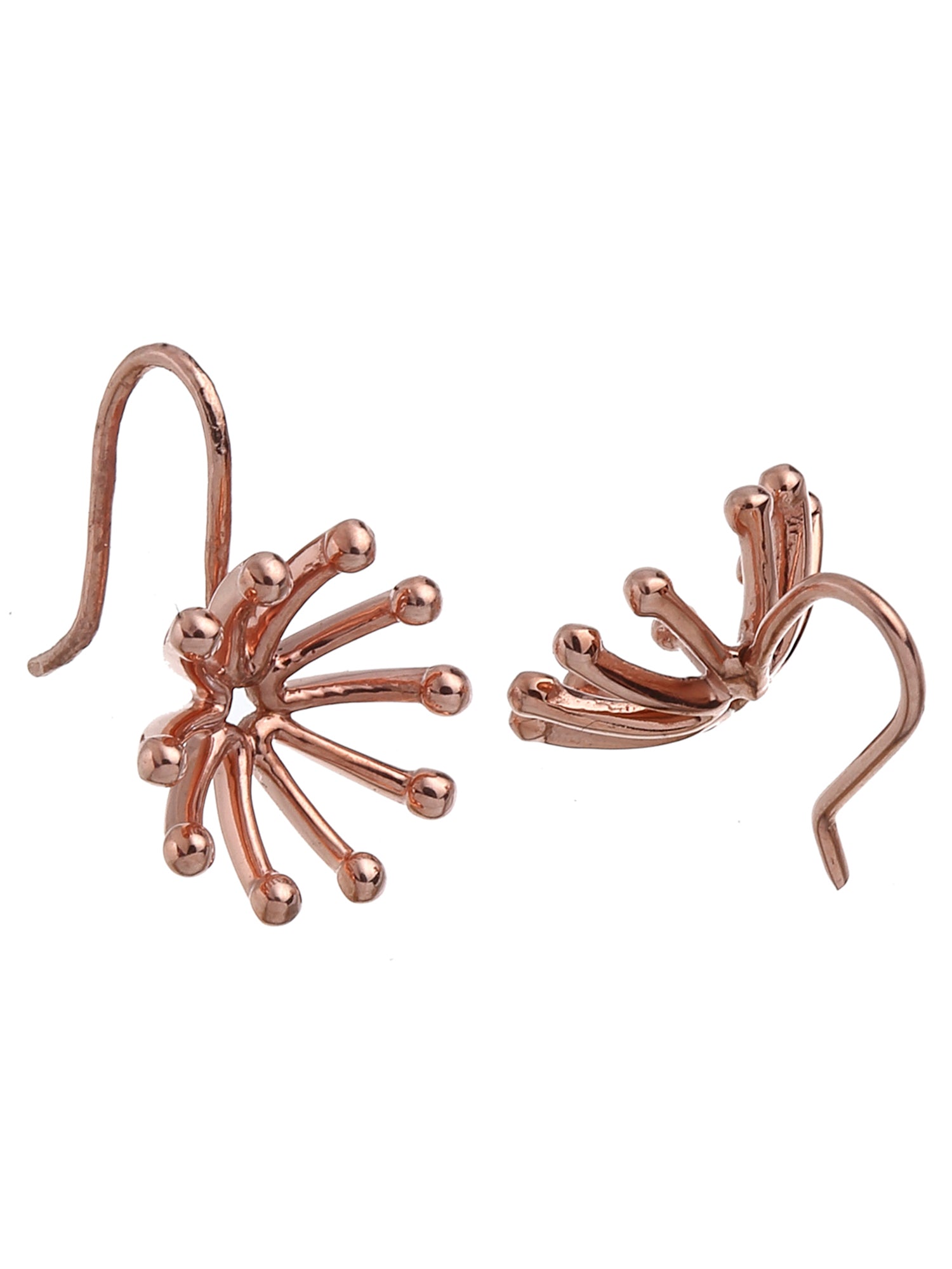 KUNUZ Rose Gold Plated 925 Sterling Silver Stud Earrings - view 4