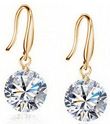 Karatcart Gold Plated Crystal Earrings