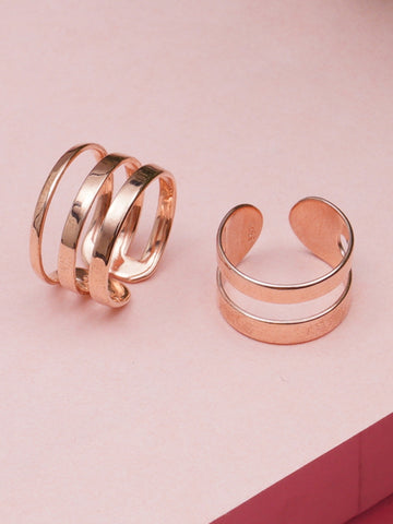 Goldplated Couple Band Ring