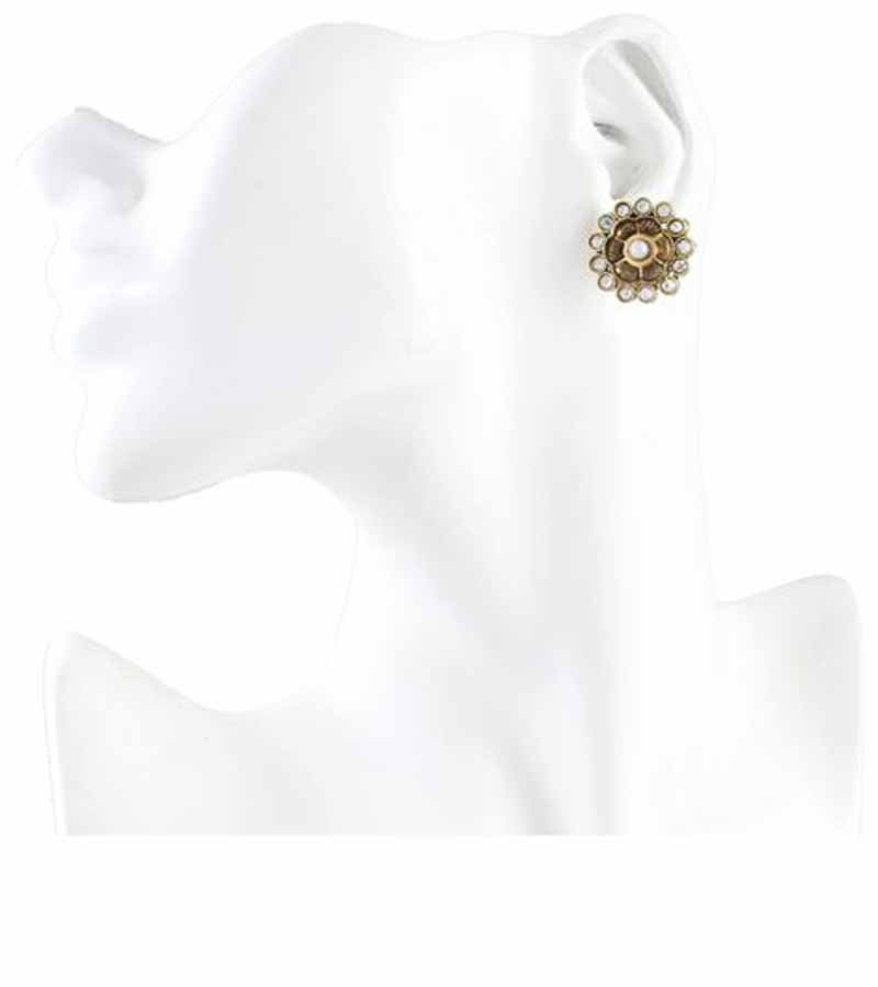 Karatcart 22K Goldplated Stud Earrings Set  by Karatcart