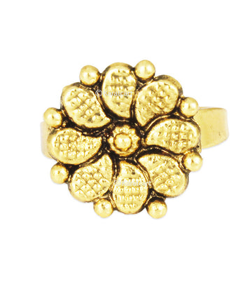 Karatcart 22K GoldPlated Traditional Cocktail Ring