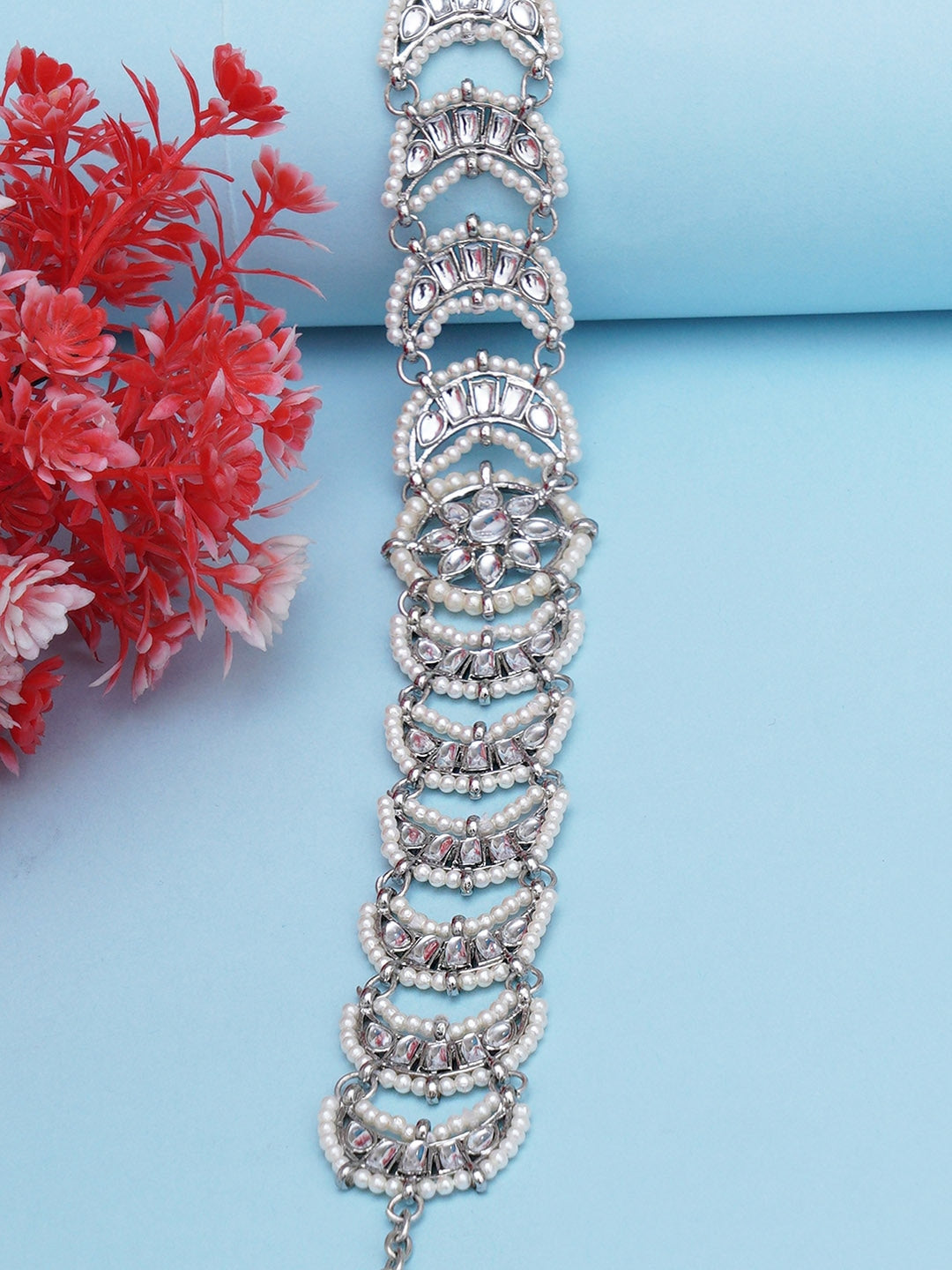 Women Silver-Toned Embellished Hairband