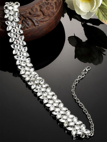 Women Silver-Toned Embellished Hairband